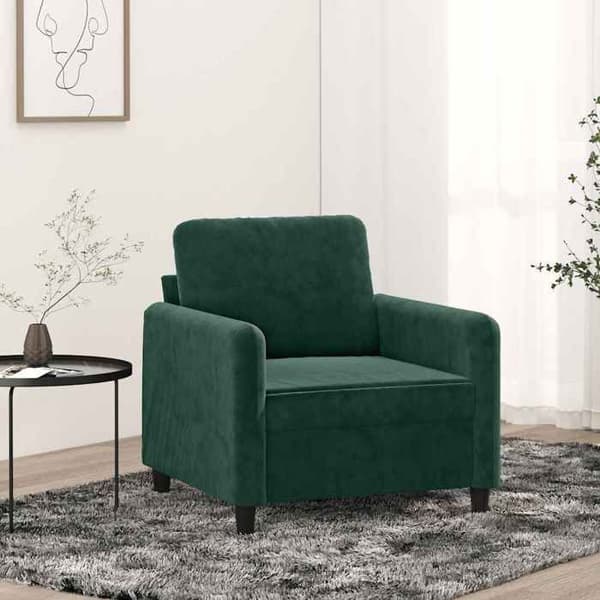 Maison Exclusive - Mørkegrøn Stol 60 cm Velour