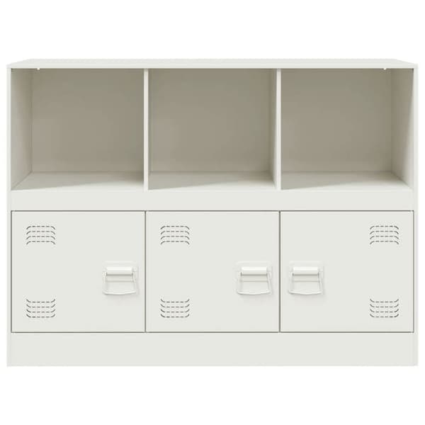Maison Exclusive - Valkoinen buffet 99x39x73 cm teräs