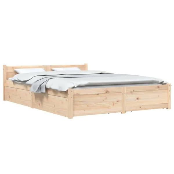 Maison Exclusive - Sengestel uden madras med skuffer