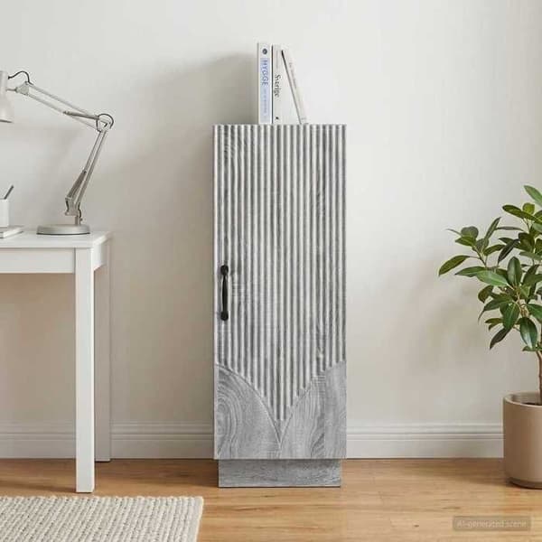 Maison Exclusive - Buffé Sonoma grå 33 x 34,5 x 87 cm Ingenjörsträ