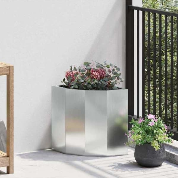 Maison Exclusive - Silverhörnkruka 30 x 30 x 35 cm Galvaniserat stål