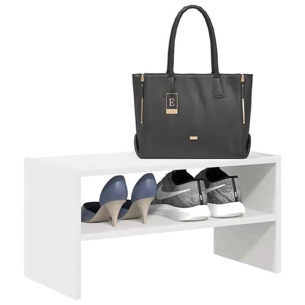 Maison Exclusive - Stabelbar skohylde hvid 60x30x30,5 cm