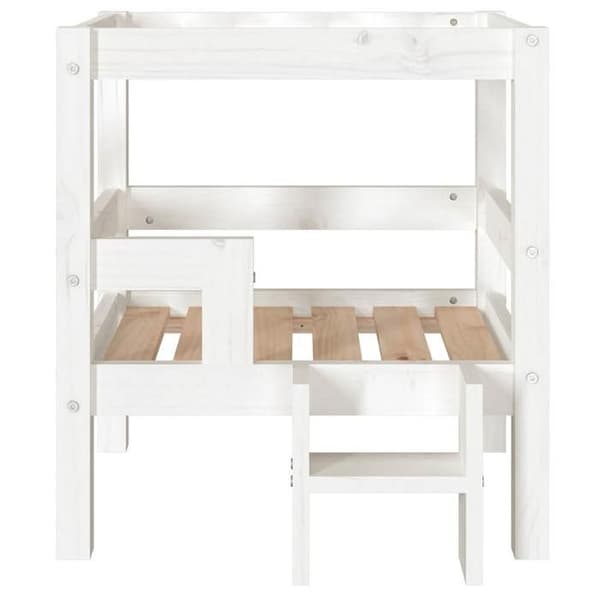 Maison Exclusive - Hundsäng Vit 55,5x53,5x60 cm Solid furu