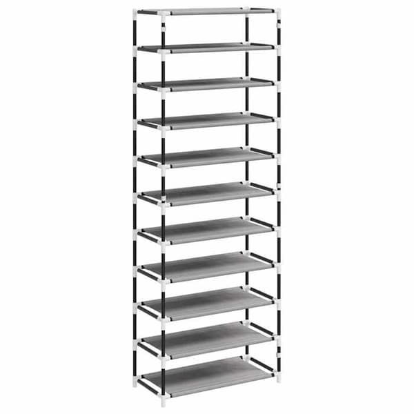 Maison Exclusive - Skåp för skor Grå 60x30x166 cm Tyg Grå