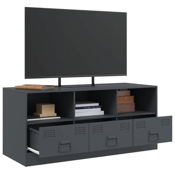 Maison Exclusive - TV-möbel antracit 99x39x44 cm stål