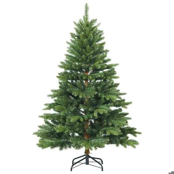 Kunstig juletræ - EKSKLUSIV HUS - 150 cm - 150 varme hvide LED - Grøn - USB-strøm Grön