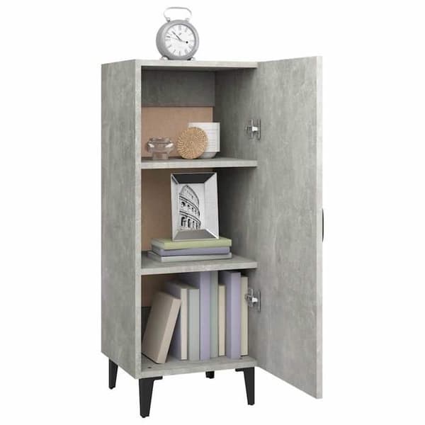 Maison Exclusive - Buffé Grå betong 34,5x34x90 cm Ingenjörsträ