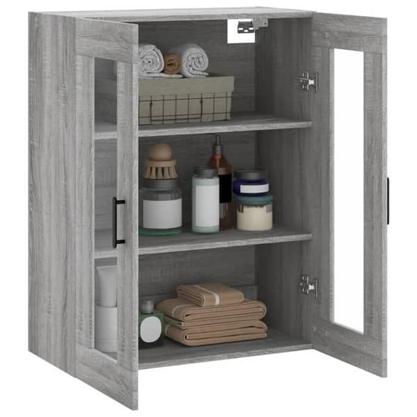 Maison Exclusive - Väggskåp sonoma grå 69,5x34x90 cm