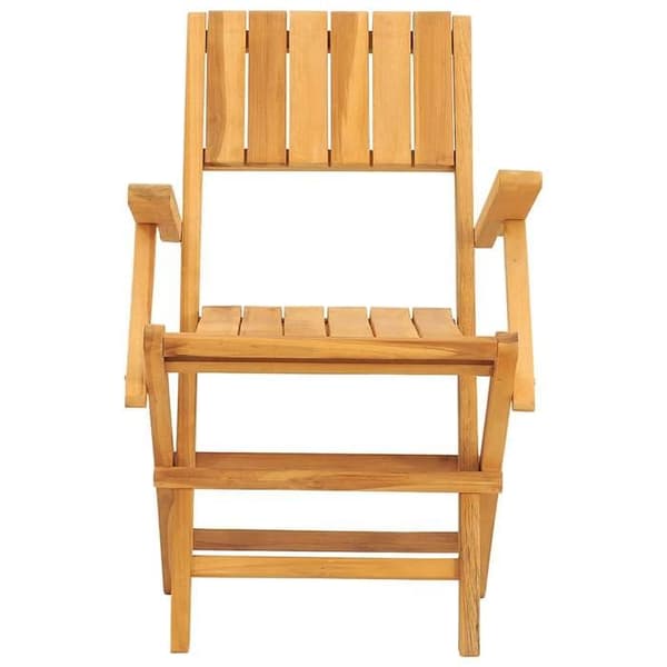 Maison Exclusive - Fällbara stolar, set om 8, 55 x 61 x 90 cm, i massivt teakträ
