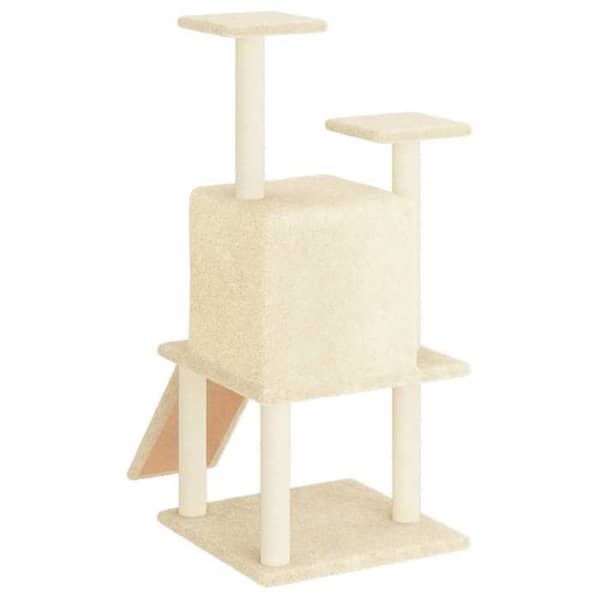 Maison Exclusive - Kattekradsetræ med sisal kløer i creme 110 cm Grädde