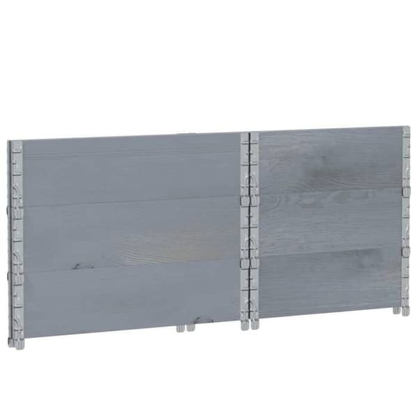 Maison Exclusive - Harmaa kukkaruukku 80x60 cm massiivipuusta Grå