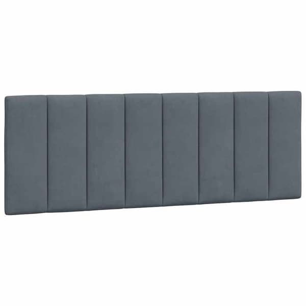 Päätytyyny - MAISON EXCLUSIVE - Hanko - Tummanharmaa - 120 cm - Irrotettava sametti Mörkgrå