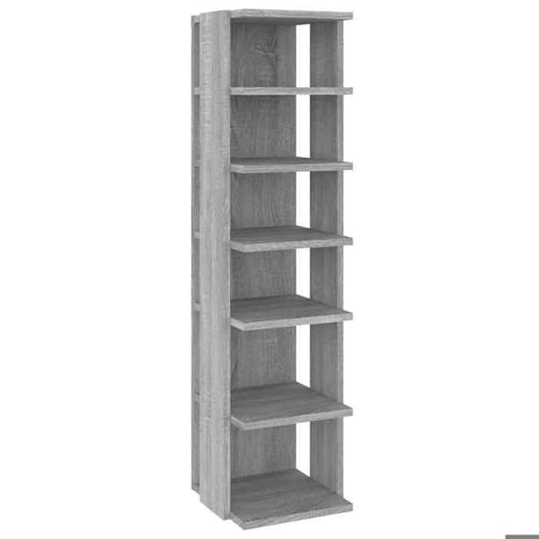 Maison Exclusive - Kengätelineet 2 kpl Sonoma harmaa 27,5x27x102 cm