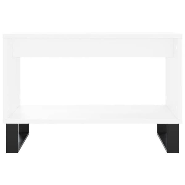 Maison Exclusive - Låg bord vit 60x50x40 cm ingenjörsträ