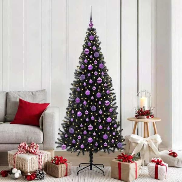 Maison Exclusive - Sort Juletræ 180 cm PVC Svart