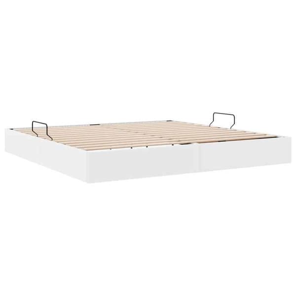 Maison Exclusive - Sängram ottoman Vit 200 x 200 cm Konstläder