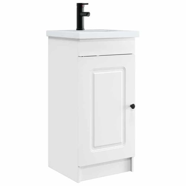 Maison Exclusive - Badeværelsesmøbel med hvid vask 42 x 40 x 84,5 cm