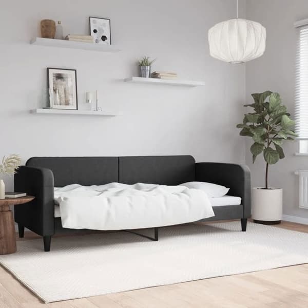Maison Exclusive - Sengebænk uden madras sort 80x200 cm stof