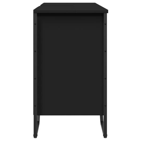Maison Exclusive - Svart badrumsspegelskåp 91x35x60 cm