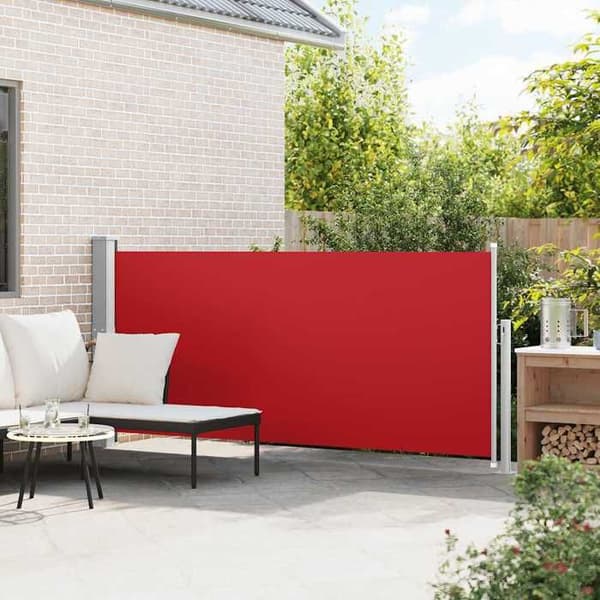 Maison Exclusive - Fällbart sidotak 140 x 300 cm Röd