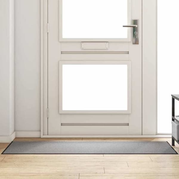 Maison Exclusive - Harmaa ja Musta Sisäänkäyntimatto 60 x 180 cm 100% Polyamidia