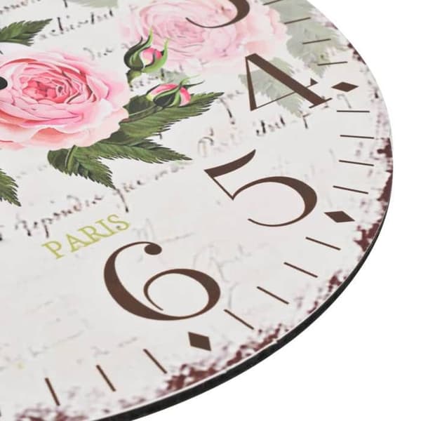 Maison Exclusive - Vintage vægur Blomst 30 cm