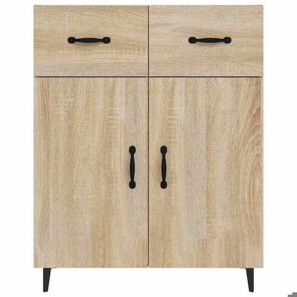 Maison Exclusive - Buffé ek sonoma 69,5x34x90 cm ingenjörsträ
