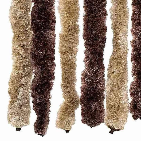 Maison Exclusive - Beige og lys brun myggenet 90x200 cm Chenille