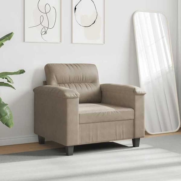 Maison Exclusive - Sofa stol Taupe 60 cm Mikrofiber stof