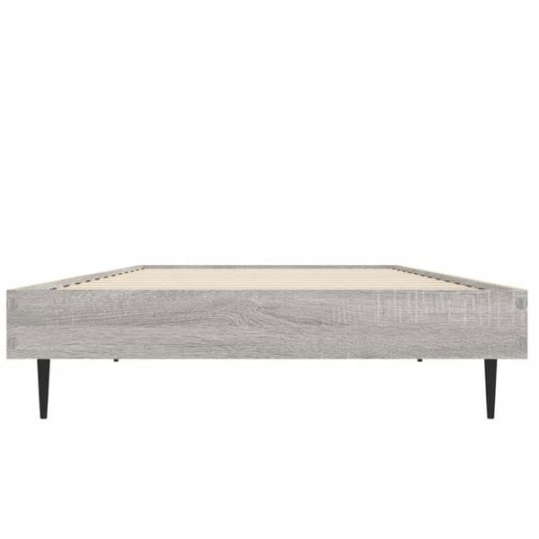 Maison Exclusive - Sängram utan madrass sonoma grå 75x190 cm