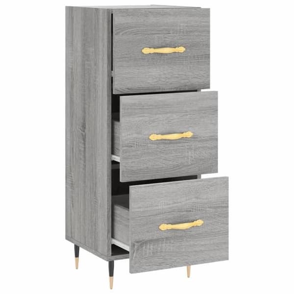 Maison Exclusive - Buffet Sonoma grå 34,5x34x90 cm Ingenjörsträ