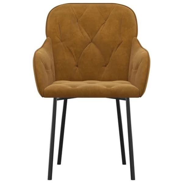 Maison Exclusive - Ruokatuolit 2 kpl Ruskea Sametti