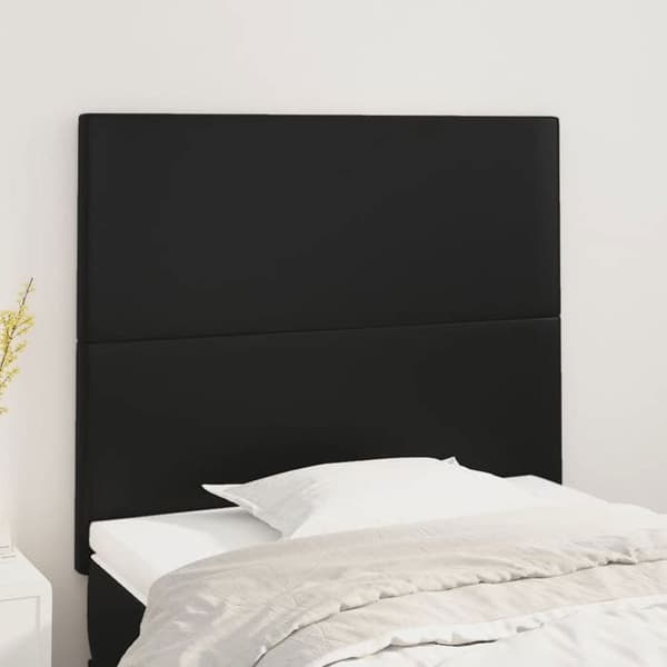 Maison Exclusive - Sort Hovedgærde 80x5x118/128 cm Simililæder Svart