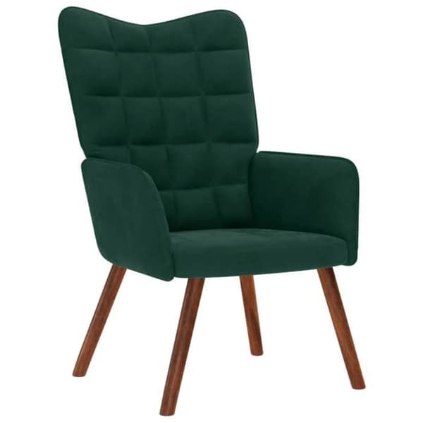 Maison Exclusive - Mørkegrøn Velour Relax stol