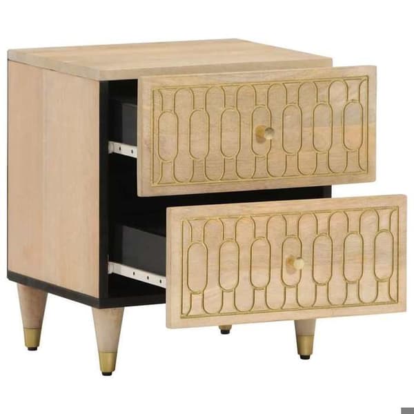 Maison Exclusive - Natborde 2 stk 40x33x46 cm Solid mango træ