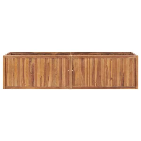 Maison Exclusive - Upphöjd trädgårdssäng 200x50x50 cm i solid teakträ