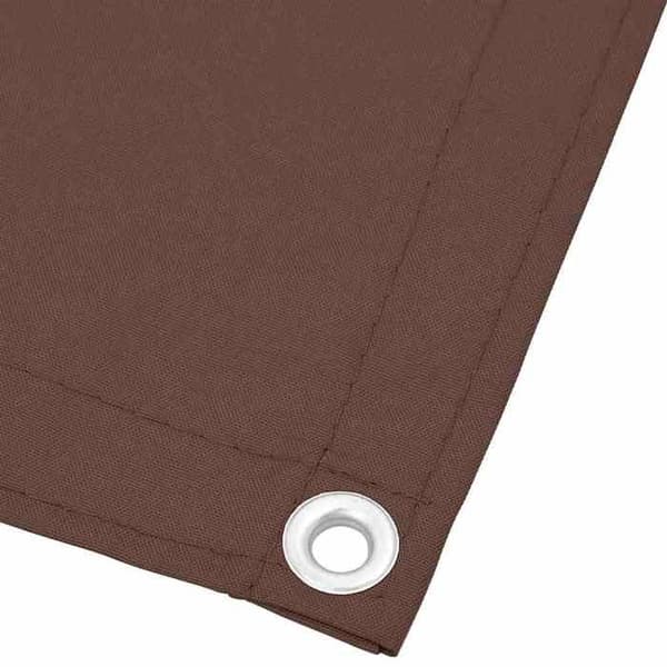 Maison Exclusive - Brun balkon skærm 120x700 cm 100% polyester oxford brun