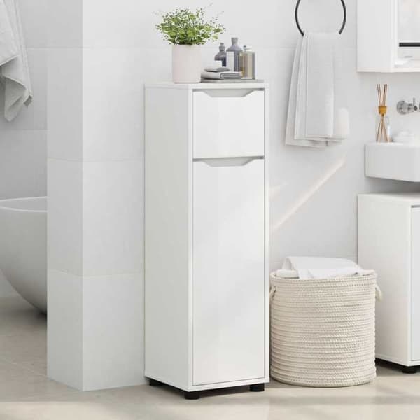Maison Exclusive - Badeværelsesskab Hvid 30,5 x 30 x 101 cm