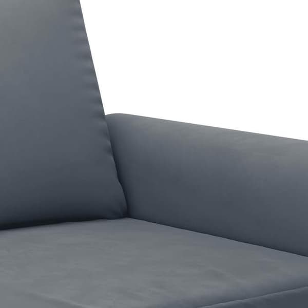 Maison Exclusive - Sæt af 2 sofaer med puder Mørkegrå Velour