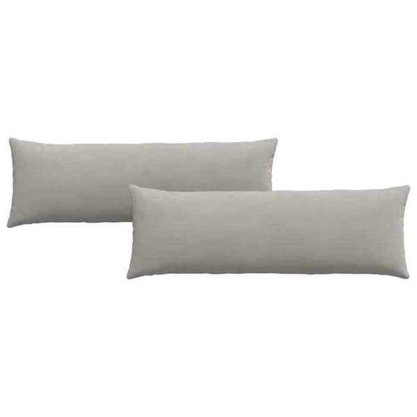 Maison Exclusive - Soffkuddar 2 st tyg Ljusgrå 120 x 40 cm Ljusgrått