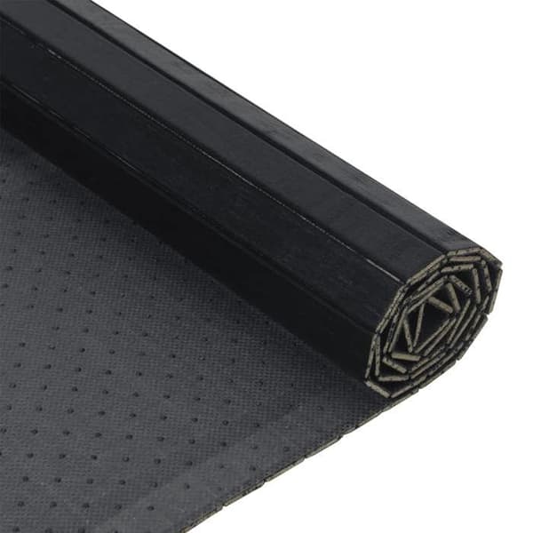 Maison Exclusive - Rektangulär svart matta 70x300 cm bambu