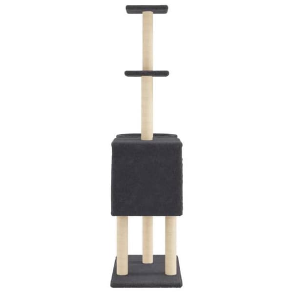 Maison Exclusive - Kattekradse med sisal i mørkegrå 145 cm Mörkgrå