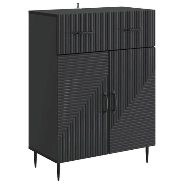 Maison Exclusive - Buffet Sort 66 x 34,5 x 89,5 cm Ingeniørtræ