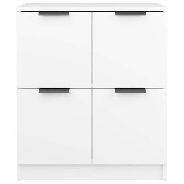 Maison Exclusive - Bufféer 2 st vit 60x30x70 cm Ingenjörsträ Vit