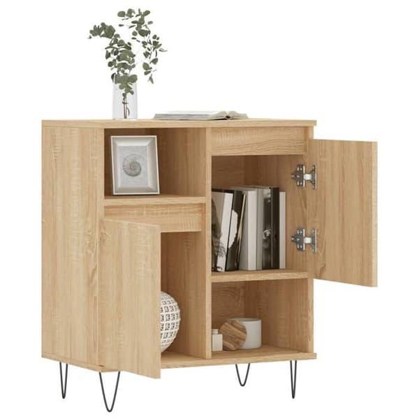 Maison Exclusive - Buffet Eg sonoma 60x35x70 cm Ingeniørtræ