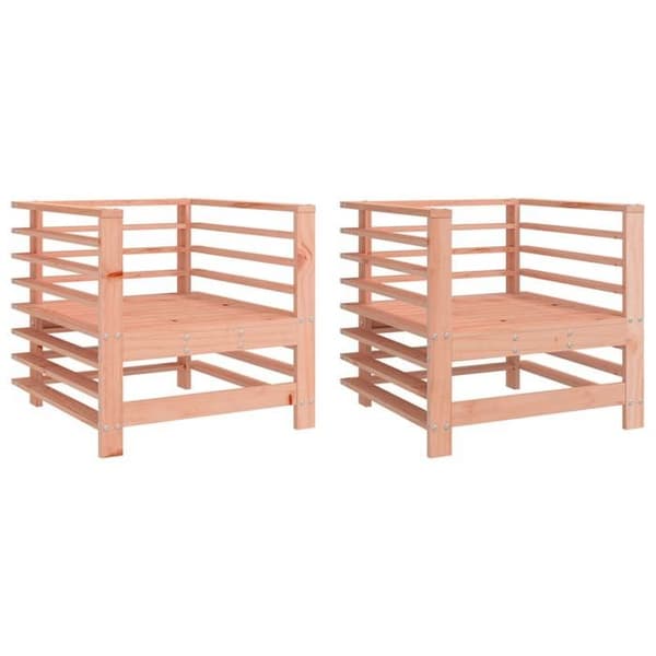 Maison Exclusive - Havestole sæt af 2 cm massiv douglas træ