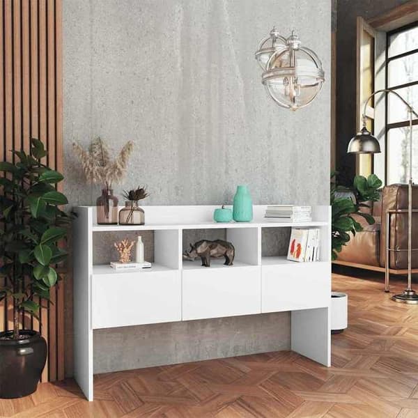 Maison Exclusive - Buffé Vit 105x30x70 cm Ingenjörsträ