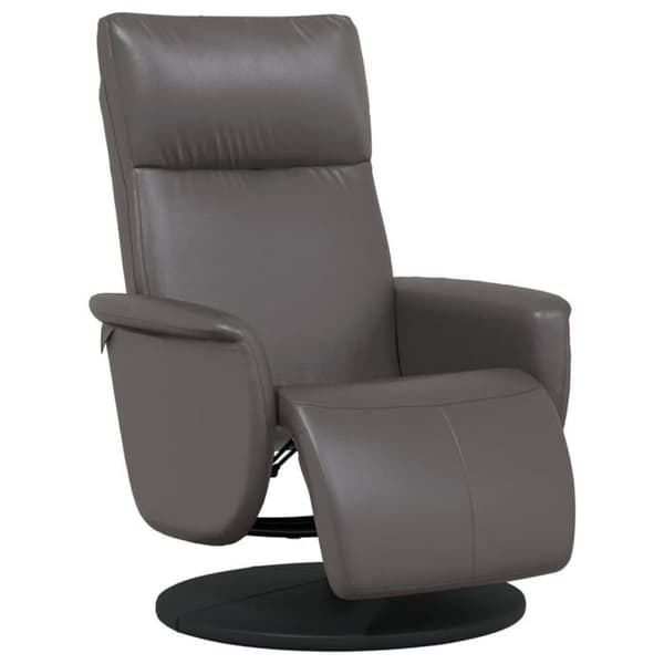 Maison Exclusive - Recliner med fotstöd i grått konstläder Grå