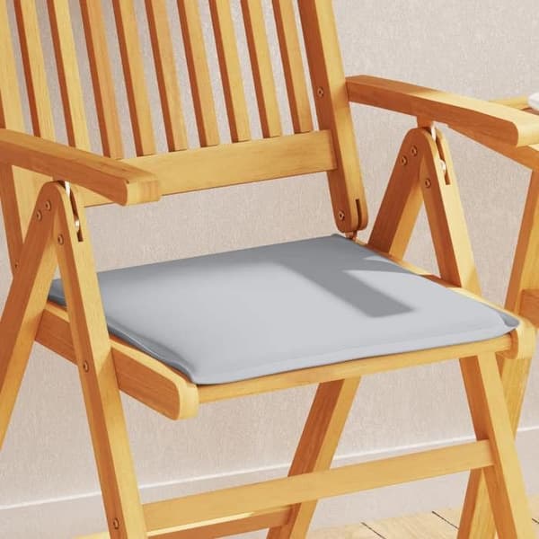 Maison Exclusive - Trädgårdsstolsdynor set om 2 ljusgrå 45x45x2cm kvadratisk