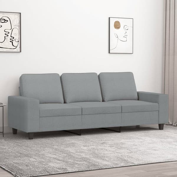 Maison Exclusive - 3-personers sofa Lys grå 180 cm Stof
